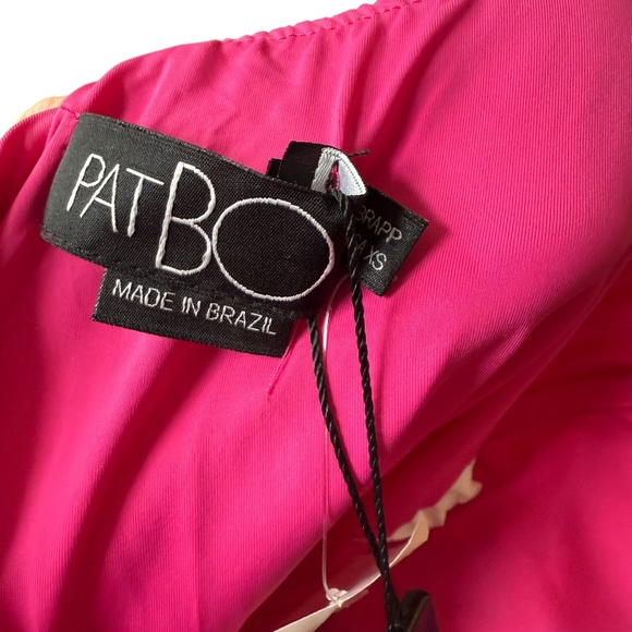 PATBO Women's Starfish Belted One-Piece Swimsuit Cerise XS NWT - Picture 9 of 9